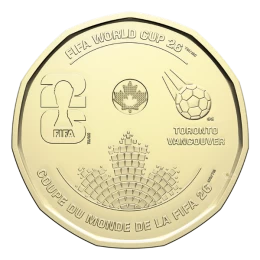 2026 Canada $1 FIFA World Cup 2026ᵀᴹ Non-Colourized Loonie Coin (Brilliant Uncirculated)