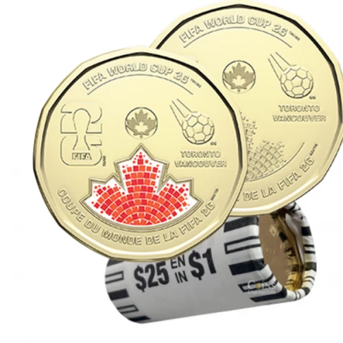 2026 Canada $1 FIFA World Cup 2026ᵀᴹ Original Mixed Coin Roll