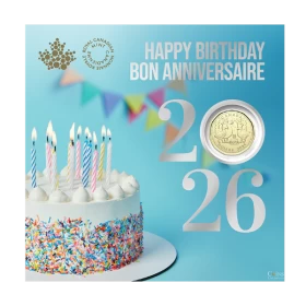 2026 Canada 5-Coin Birthday Gift Card Set ft $1 Specially Struck Loonie Dollar