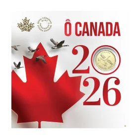 2026 Canada 5-Coin O Canada Coin Gift Card Set ft $1 Specially Struck Loonie Dollar