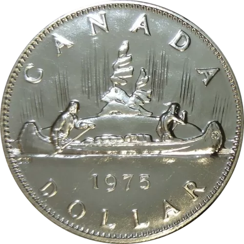1975 Canadian $1 Voyageur Dollar Coin (Proof Like)
