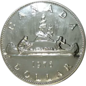 1976 Canadian $1 Voyageur Dollar Coin (Proof Like)