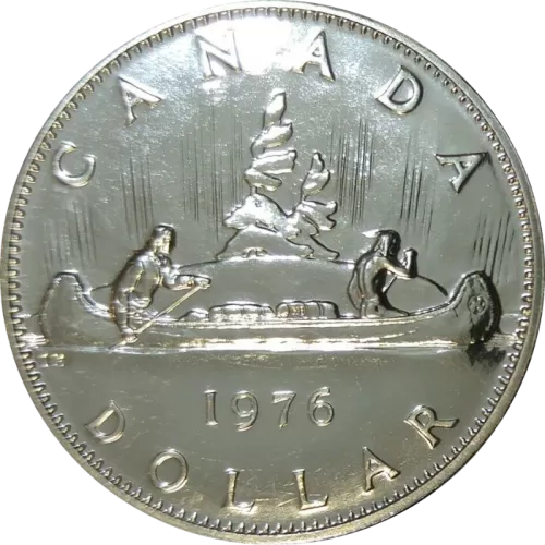 1976 Canadian $1 Voyageur Dollar Coin (Proof Like)