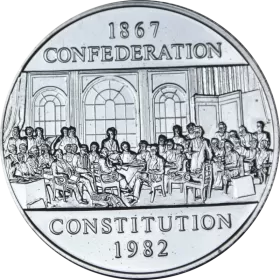 1982 Canadian $1 Dollar - 1867 Confederation Constitution Coin (Proof Like)