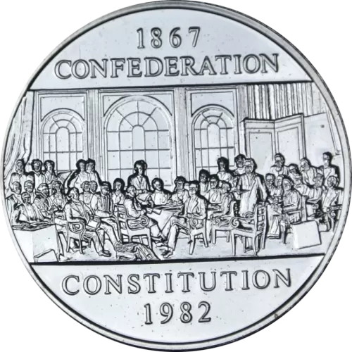 1982 Canadian $1 Dollar - 1867 Confederation Constitution Coin (Proof Like)