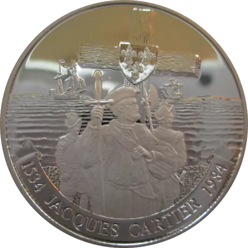 1984 (1534-) Canadian $1 Dollar - Canadian $1 Jacques Cartier 450th Anniv Coin (Proof)