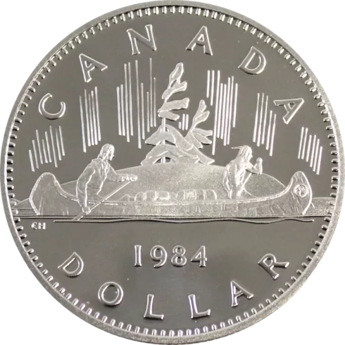 1984 Canadian $1 Voyageur Dollar Coin (Proof Like)