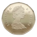 1989 Canadian $1 Common Loon Dollar Proof Coin