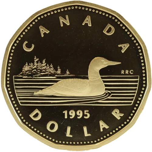 1995 Canadian $1 Common Loon Dollar Proof Coin