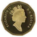 1995 Canadian $1 Common Loon Dollar Proof Coin