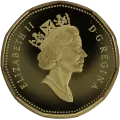 2001 Canadian $1 Common Loon Dollar Proof Coin
