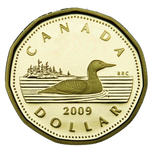 2009 Canadian $1 Common Loon Dollar Proof Coin