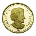 2009 Canadian $1 Common Loon Dollar Proof Coin