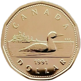 1991 Canadian $1 Common Loon Dollar Specimen Coin