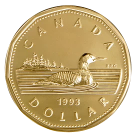 1993 Canadian $1 Common Loon Dollar Specimen Coin