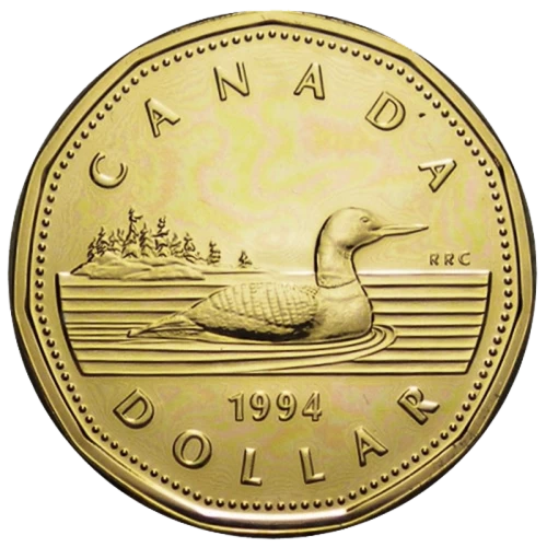 1994 Canadian $1 Common Loon Dollar Specimen Coin