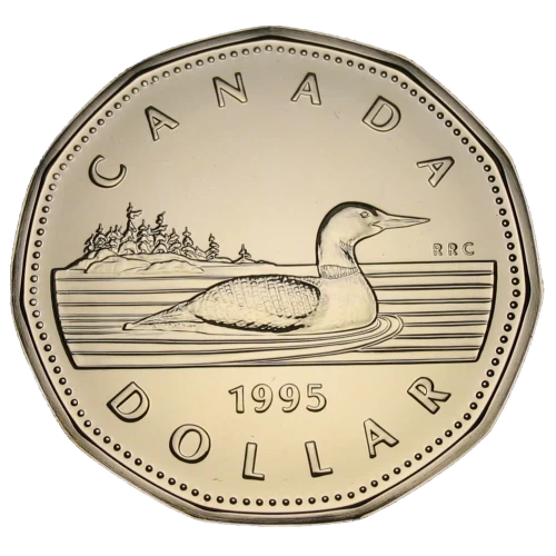 1995 Canadian $1 Common Loon Dollar Specimen Coin