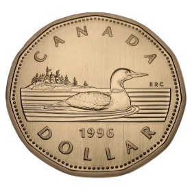 1996 Canadian $1 Common Loon Dollar Specimen Coin