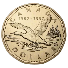 1997 (1987-) Canadian $1 Flying Loon Dollar Specimen Coin - Coin In Capsule Only