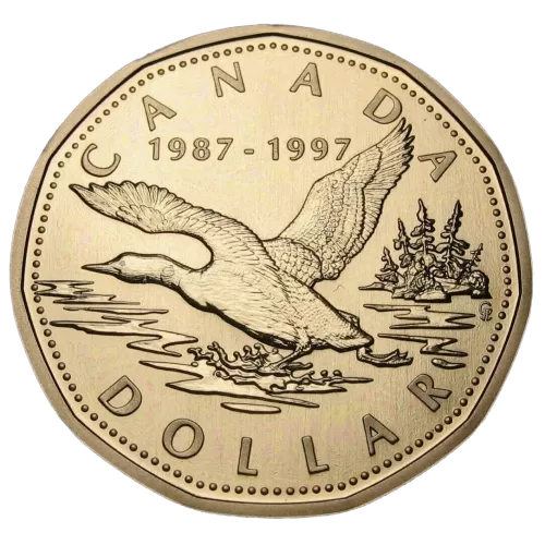 1997 (1987-) Canadian $1 Flying Loon Dollar Specimen Coin - Coin In Capsule Only