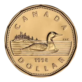 1998 Canadian $1 Common Loon Dollar Specimen Coin
