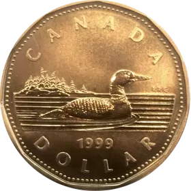 1999 Canadian $1 Common Loon Dollar Specimen Coin