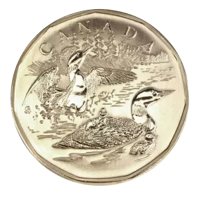 2002 (1952-) Canadian $1 15th Anniversary of the Loon Dollar Specimen Coin
