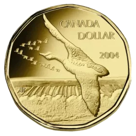 2004 Canadian $1 Canada Goose Loonie Dollar Specimen Coin