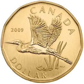 2009 Canadian $1 Great Blue Heron Dollar Specimen Coin