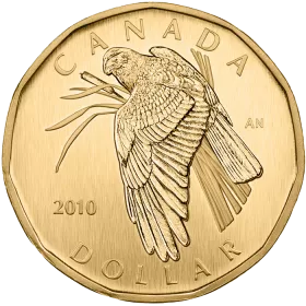2010 Canadian $1 Northern Harrier Dollar Specimen Coin