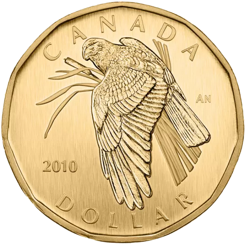 2010 Canadian $1 Northern Harrier Dollar Specimen Coin