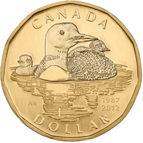 2012 Canadian $1 25th Anniversary of the Loonie Dollar Specimen Coin