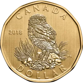 2018 Canadian $1 Burrowing Owl Dollar Specimen Coin