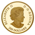 2020 Canadian $200 The Queen Elizabeth Rose - 1 oz Pure Gold Coin