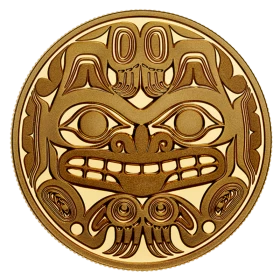 2020 Canadian Bill Reid: Xhuwaji, Haida Grizzly Bear - 1 oz Pure Gold Coin