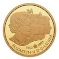 2022 (1952-) Canadian $200 Queen Elizabeth II's Royal Cypher - 1 oz Pure Gold Coin
