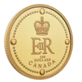2022 (1952-) Canadian $200 Queen Elizabeth II's Royal Cypher - 1 oz Pure Gold Coin