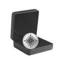 2024 Canadian $20 Sapphire Jubilee Snowflake Brooch 1 oz Fine Silver Coin
