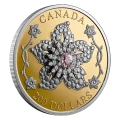 2025 Canada $200 Crown Jewels Series: Williamson Diamond Brooch Pure Gold with Tourmaline and Diamonds Coin