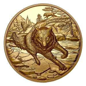 2025 Canada $200 Great Hunters: Grey Wolf - Pure Gold Coin (Ultra-High Relief) - No COA or box (coin in capsule only) 2025 Canada $200 Great Hunters: Grey Wolf - Pure Gold Coin (Ultra-High Relief) - No COA or box (coin in capsule only)