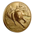 2025 Canada $200 Great Hunters: Grey Wolf - Pure Gold Coin (Ultra-High Relief) - No COA or box (coin in capsule only)