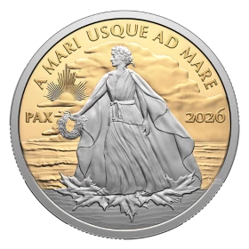 2026 Canada $200 Peace Dollar - 99.99% Pure Gold with Platinum Plating Coin