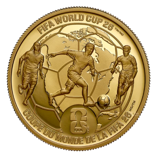 2026 Canada $200 FIFA World Cup 2026ᵀᴹ: We All Play Together - 1 oz Pure Gold Coin