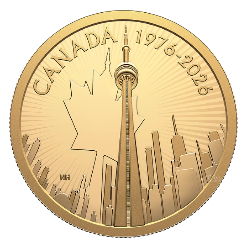 2026 Canada $200 CN Tower 50th Anniversary - 99.99% Pure Gold Coin