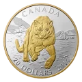 2014 Canadian Cougar - 5 Coin Pure Gold, Platinum and Silver Set