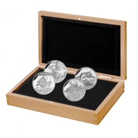 2015 Canada $20 North American Sportfish: 4-Coin 1 oz Fine Silver Set in Presentation Box