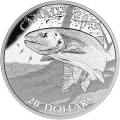 2015 Canada $20 North American Sportfish: 4-Coin 1 oz Fine Silver Set in Presentation Box