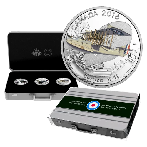 2016 Canadian $20 Aircraft of the First World War - 1 oz Fine Silver 3-Coin Set