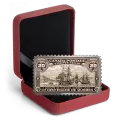 2019 Canadian $20 Canada's Historical Stamps: Arrival of Cartier, Quebec 1535 1 oz Fine Silver Coin