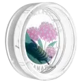 2018 Canadian $20 Little Creatures: Monarch Caterpillar (Venetian Glass) - 1 oz Fine Silver Coin